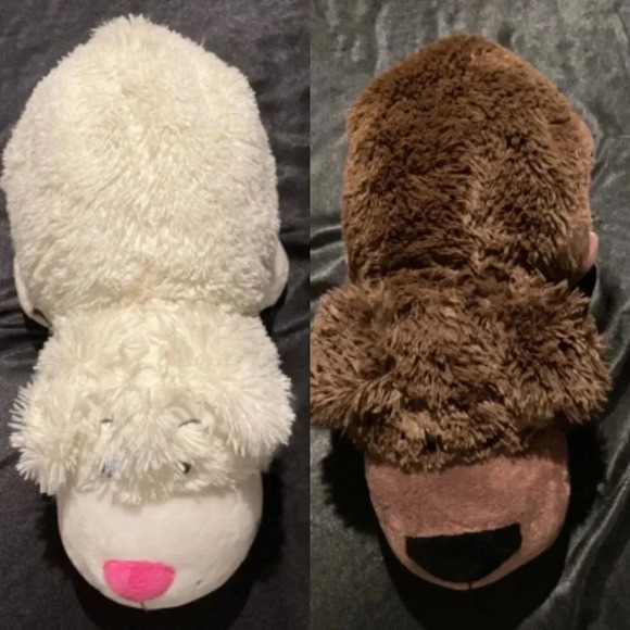 FlipaZoo Plush 2-in-1 Stuffed Animal Bradley Labrador Dog & Rachel Cat Toy 17" - Picture 1 of 9